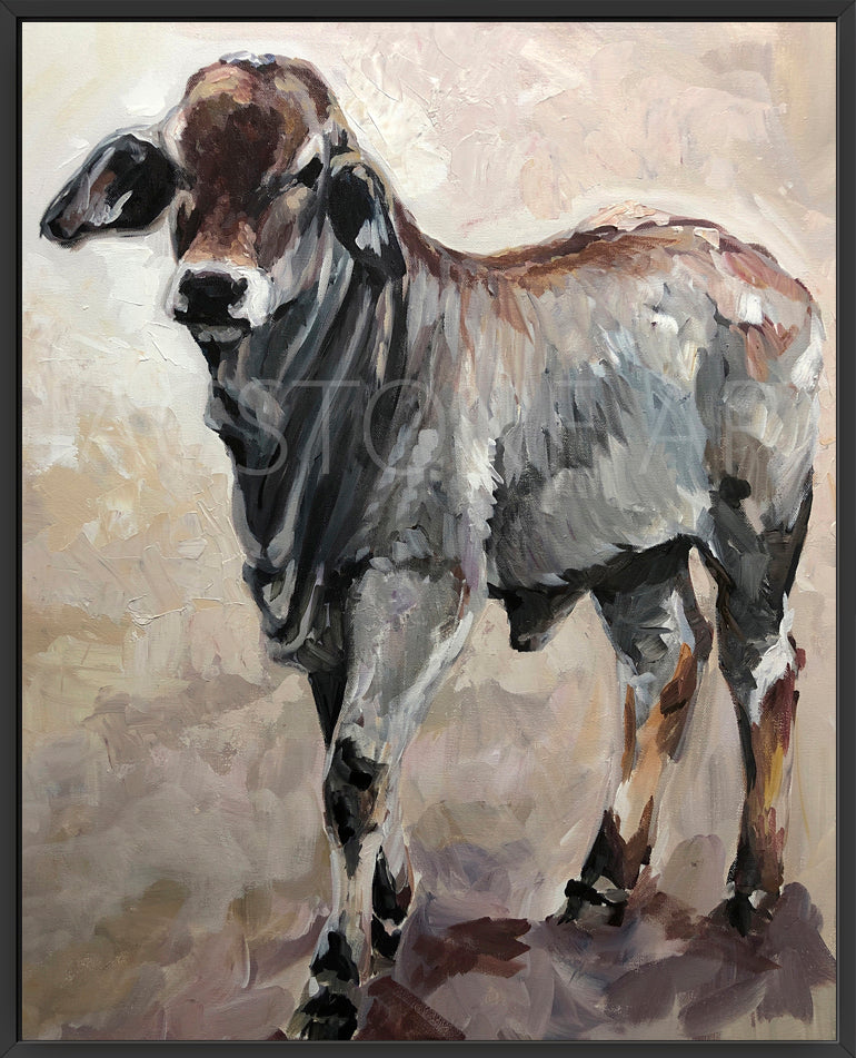 Calamity Jane- Giclee Gallery Wrapped Canvas on Black Floater Frame