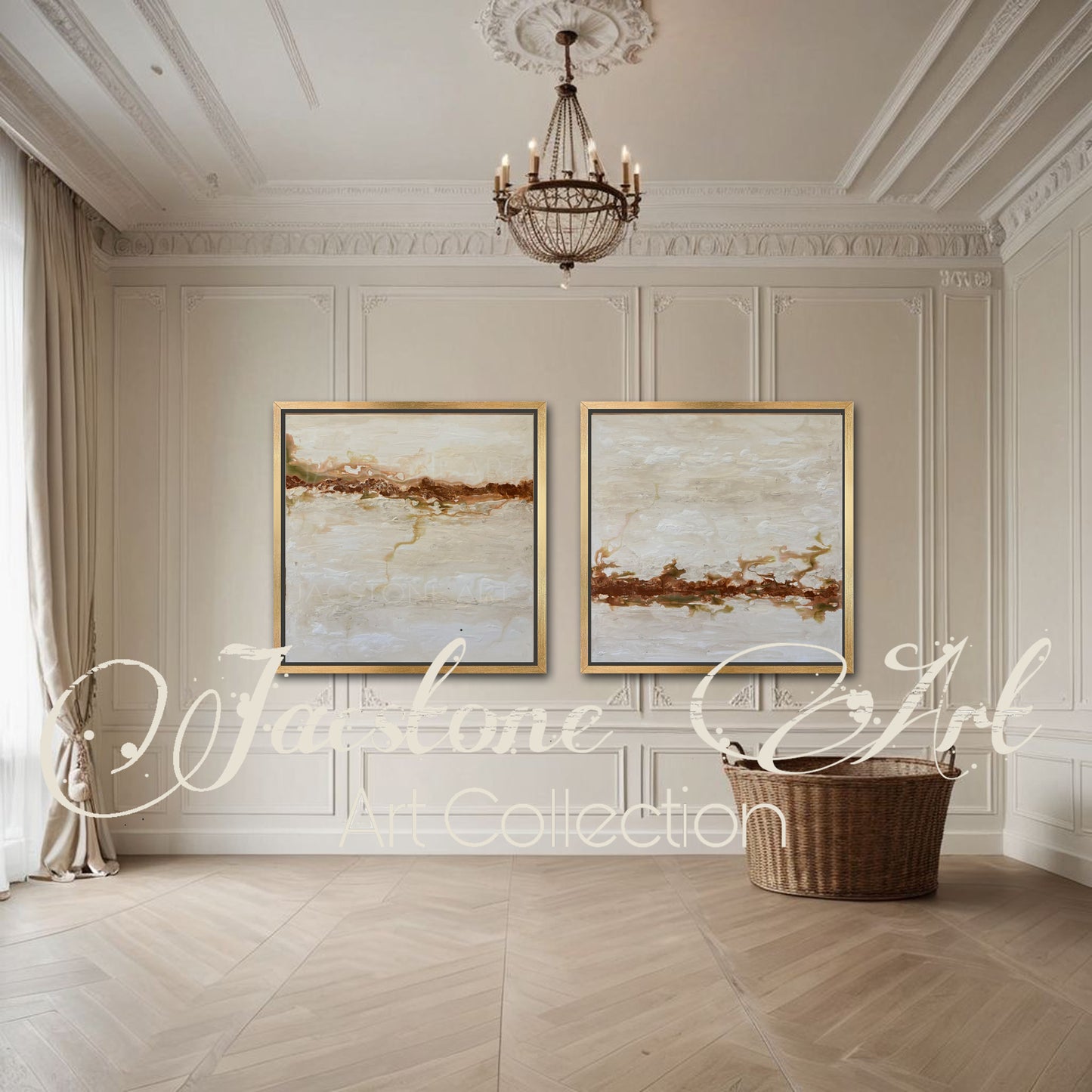 Terra Cotta II- Giclee Gallery Wrapped Canvas on Gold Floater Frame