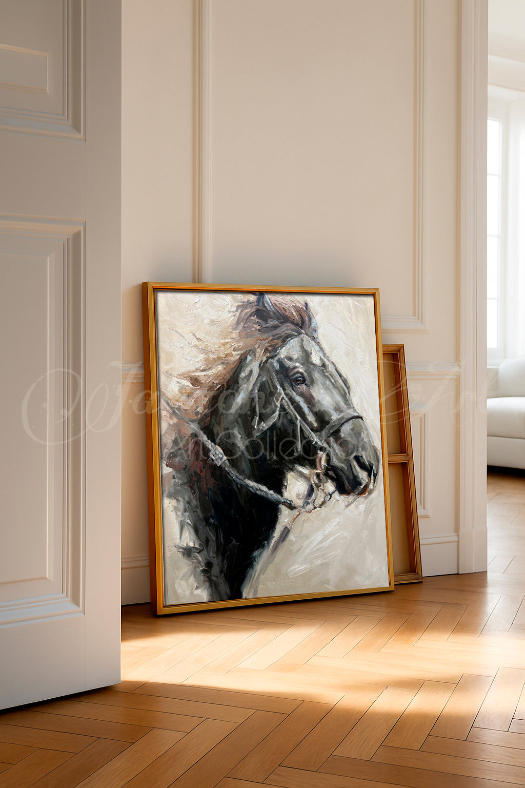 Bangtail Sterling- Ranch Horse Western Art- Art Print