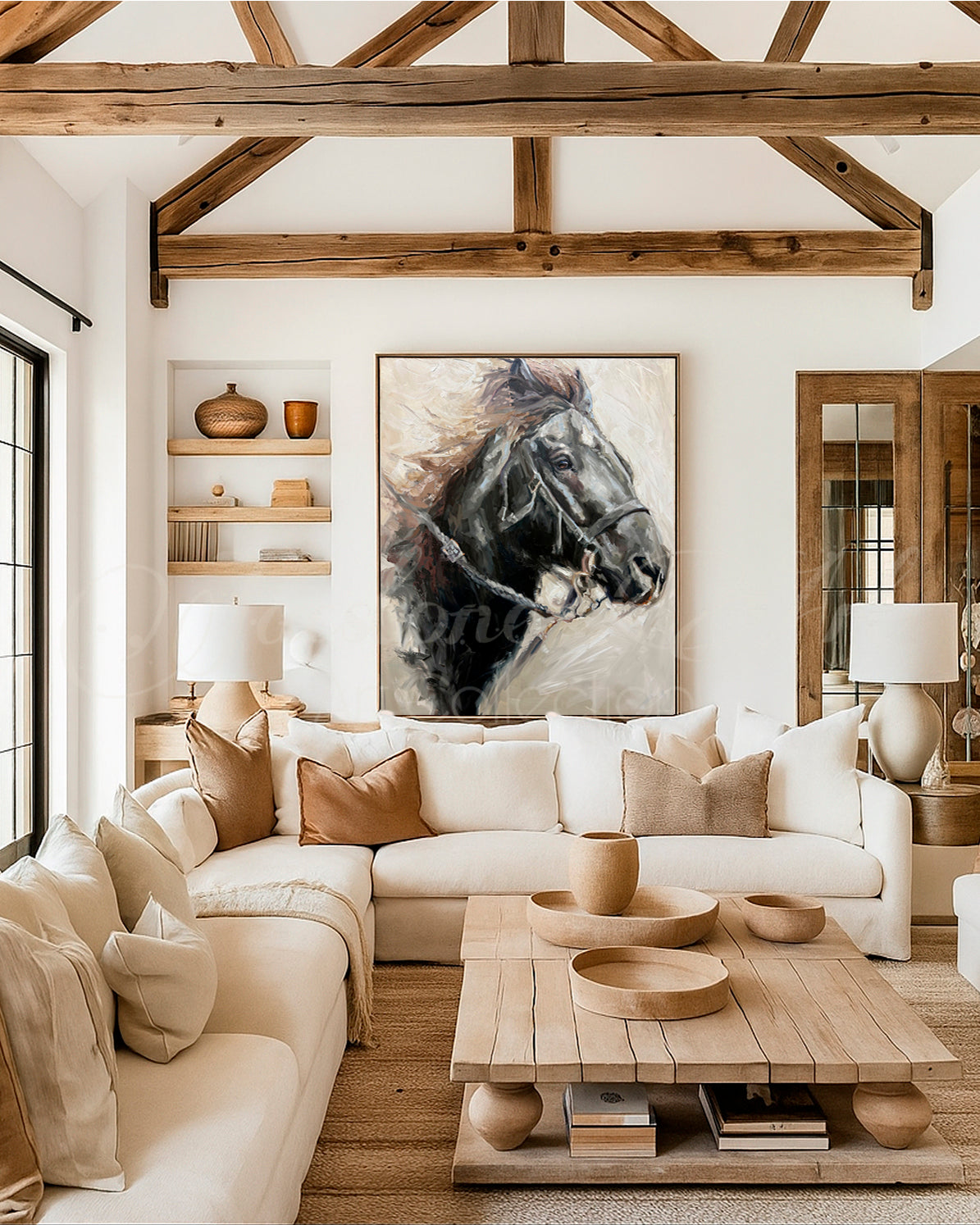 Bangtail Sterling- Ranch Horse Western Art- Art Print