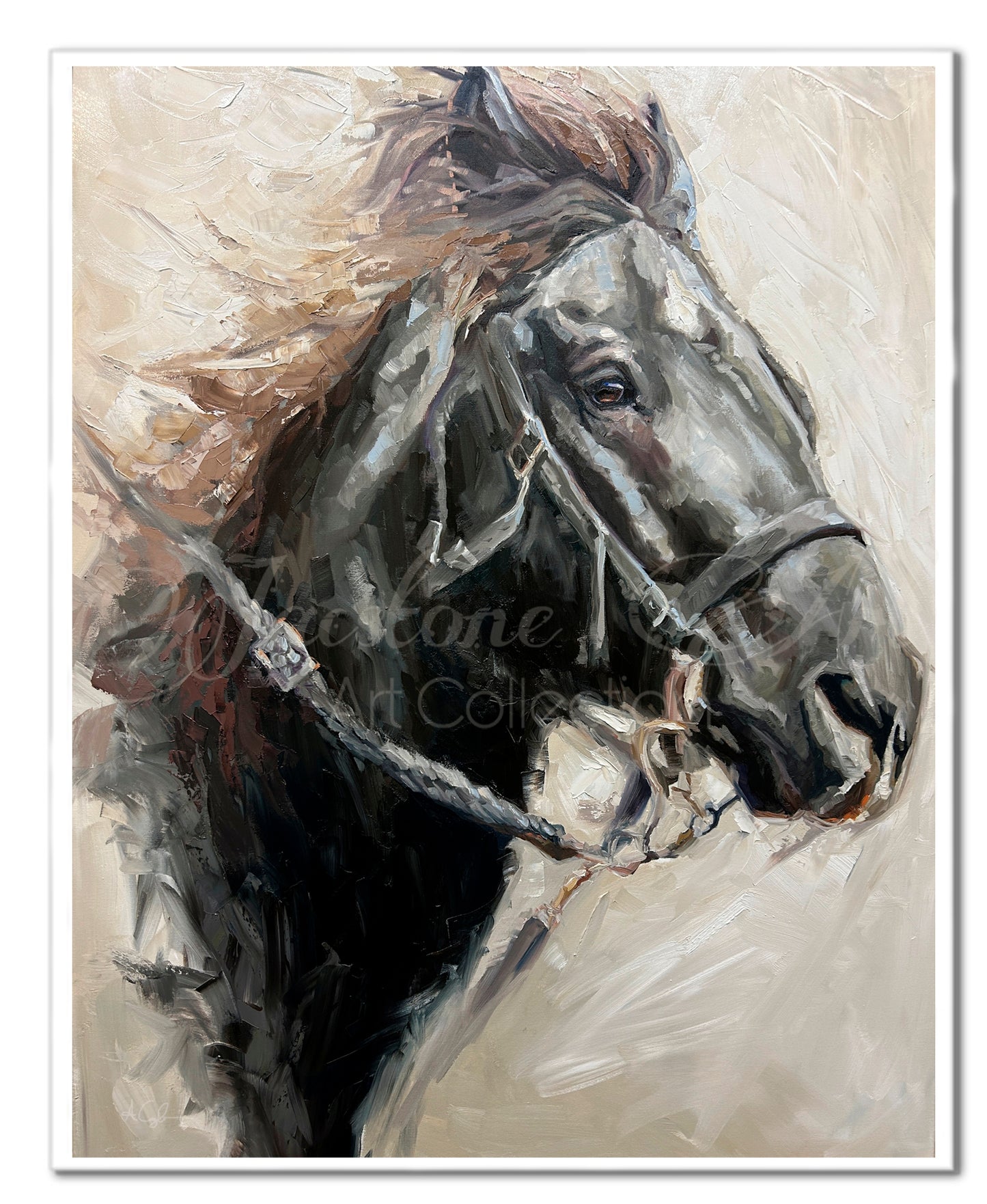 Bangtail Sterling- Ranch Horse Western Art- Art Print