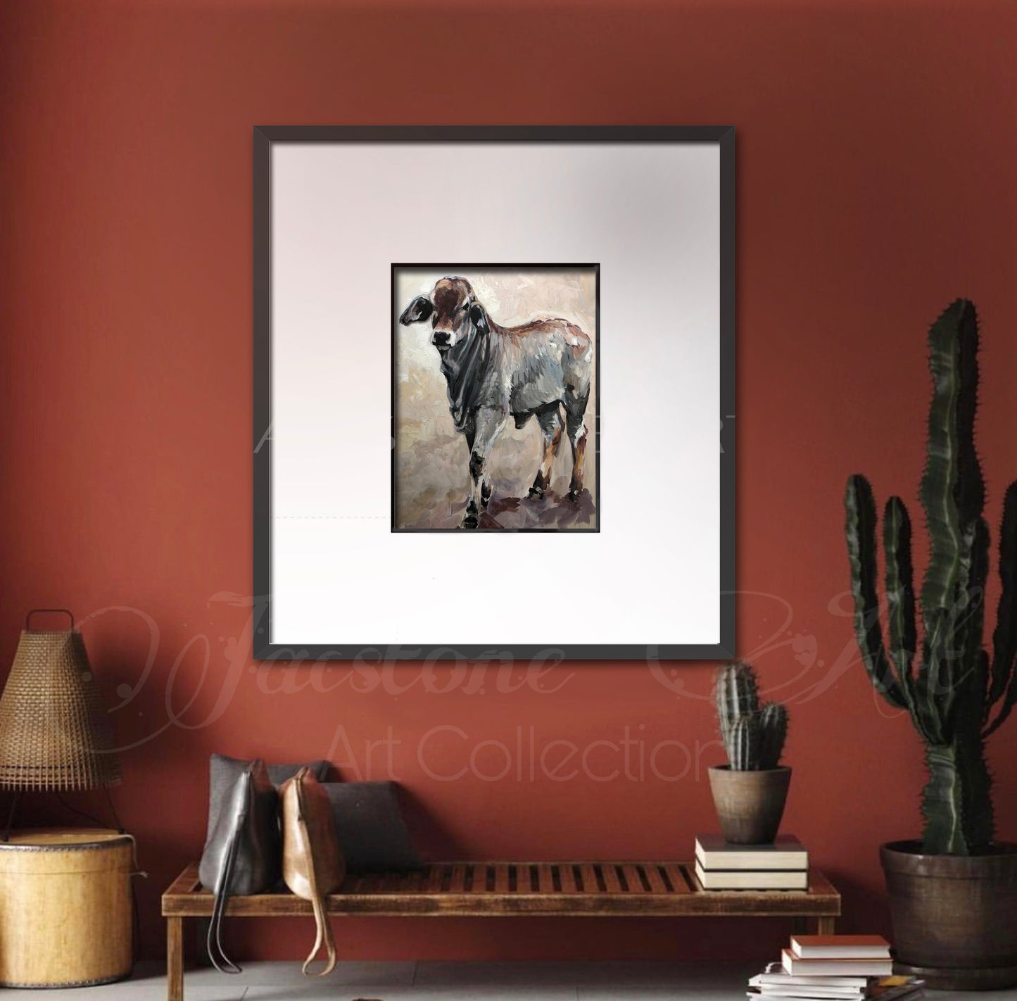 Calamity Jane-Brahman Calf Art Print