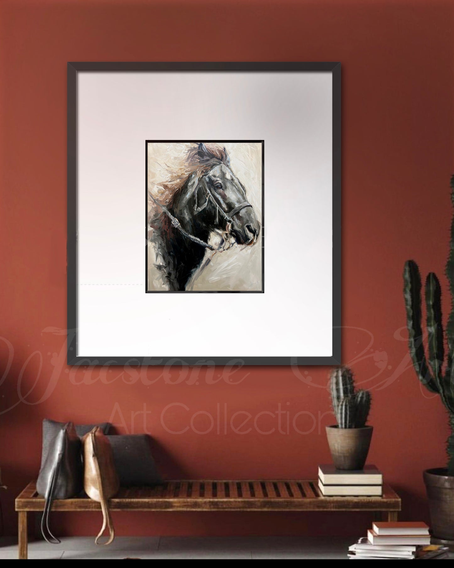 Bangtail Sterling- Ranch Horse Western Art- Art Print