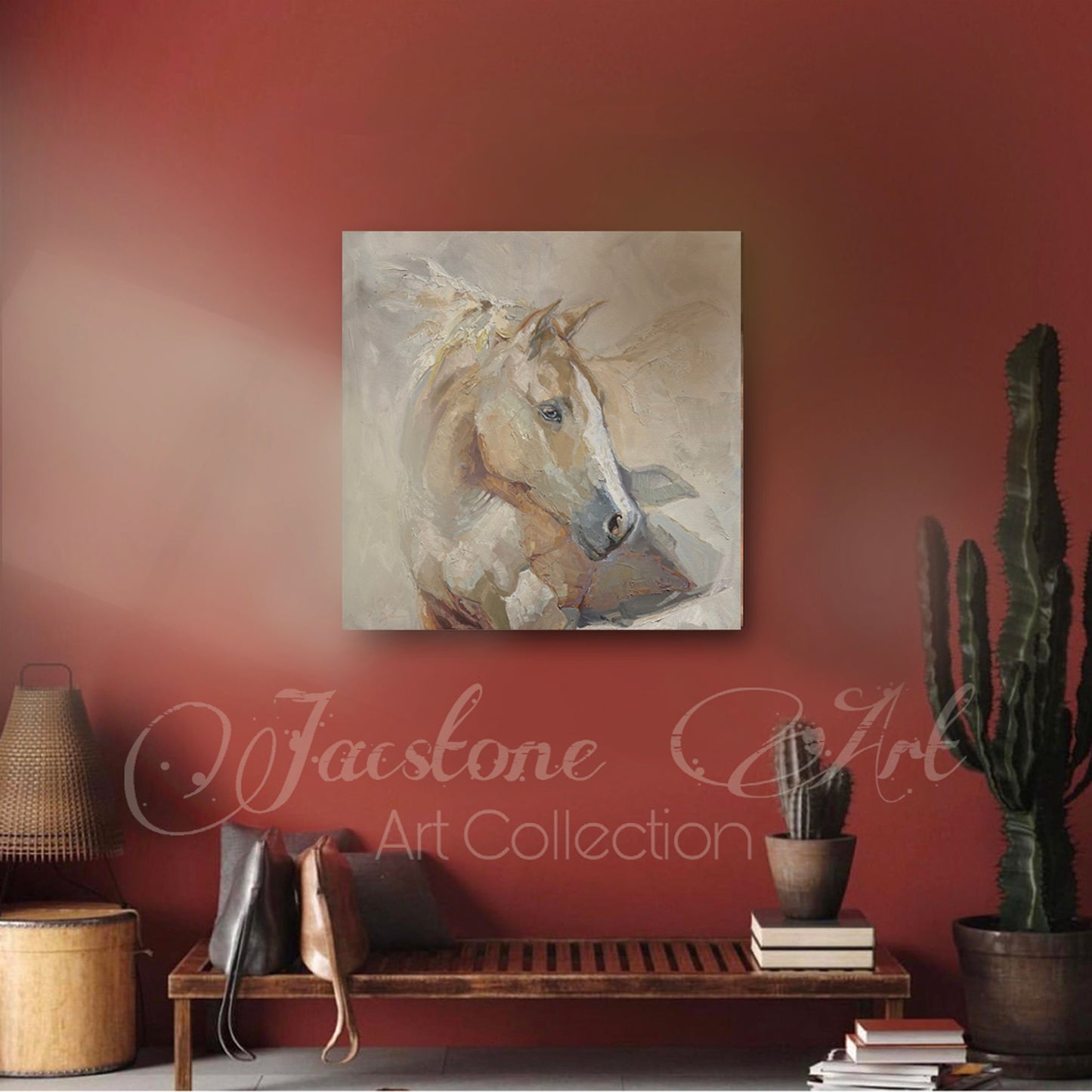 Dream Catcher-Palomino Horse Art Print