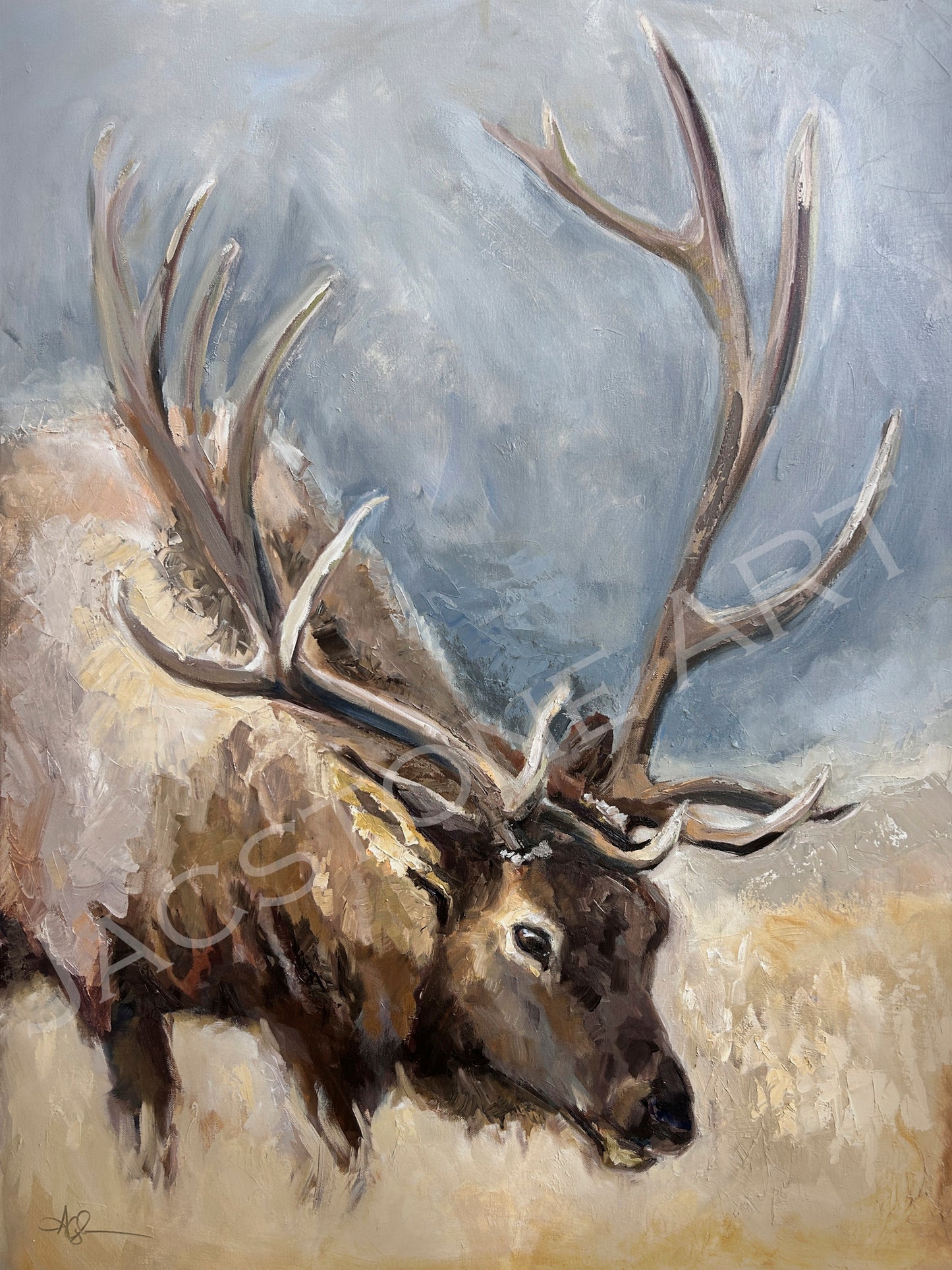 Return of the Elk- Art Print