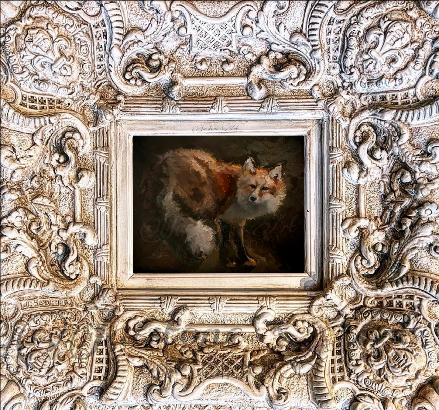 Vintage Style Fox Hunt Artwork- Art Print