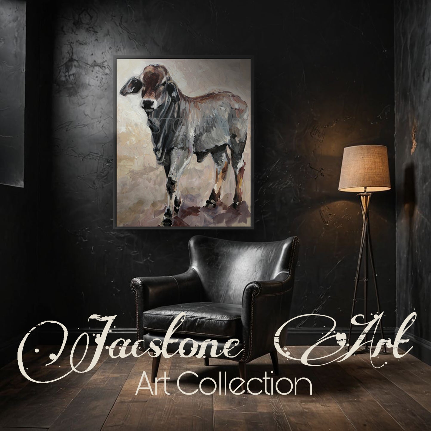 Calamity Jane-Brahman Calf Art Print