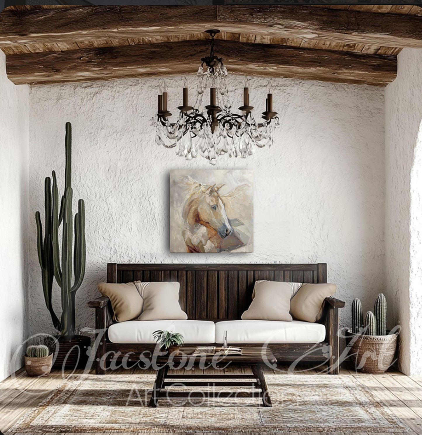 Dream Catcher-Palomino Horse Art Print