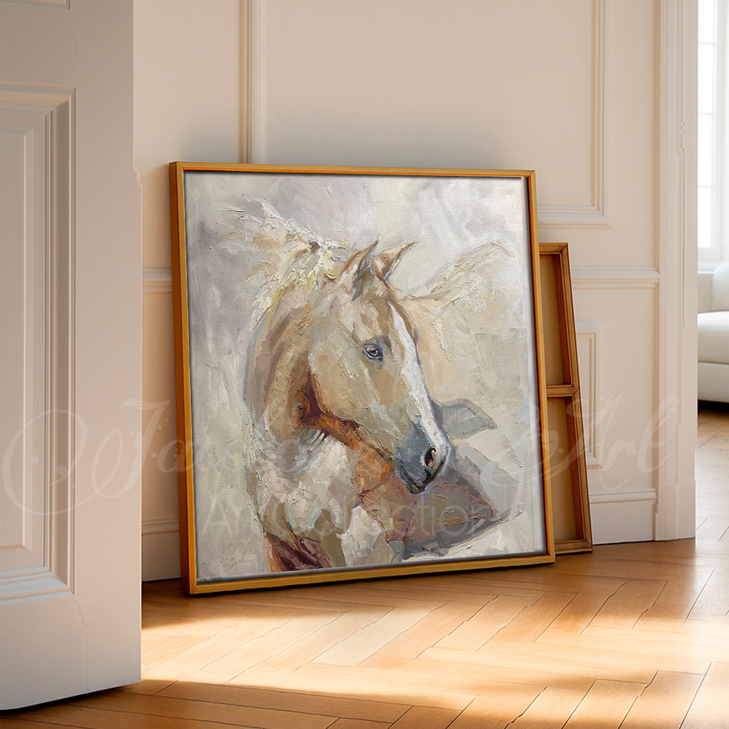 Dream Catcher-Palomino Horse Art Print