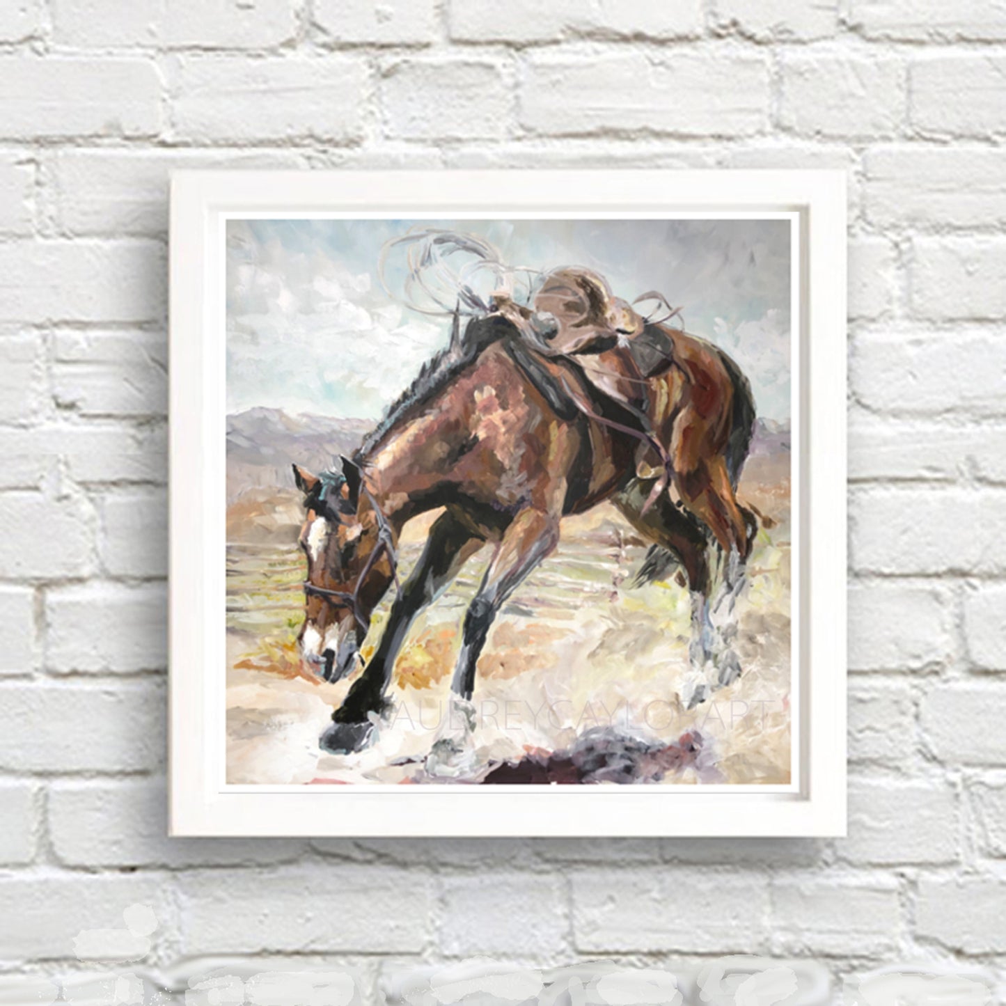 Bucking Horse- Art Print